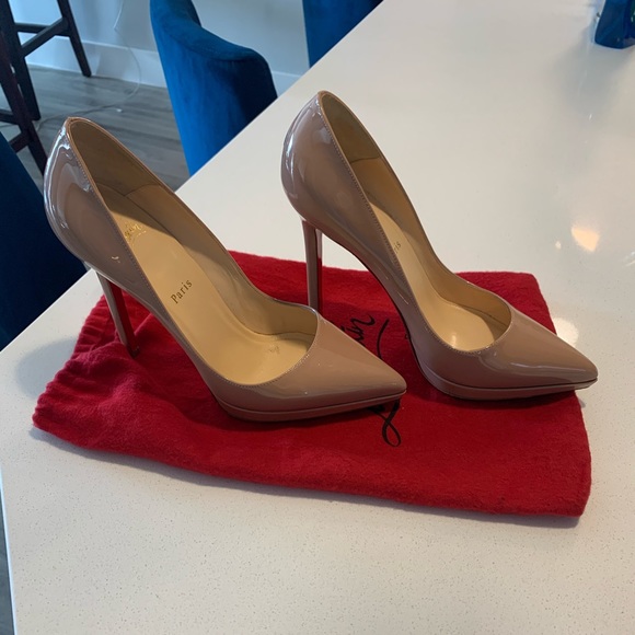Christian Louboutin Shoes - Christian loboutin pigalles nude - only worn 2x-
